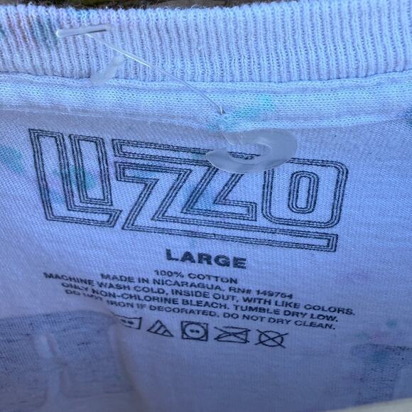 Lizzo Ur Special rainbow colored tie dye Puff Letters shirt Size Large - Picture 5 of 7